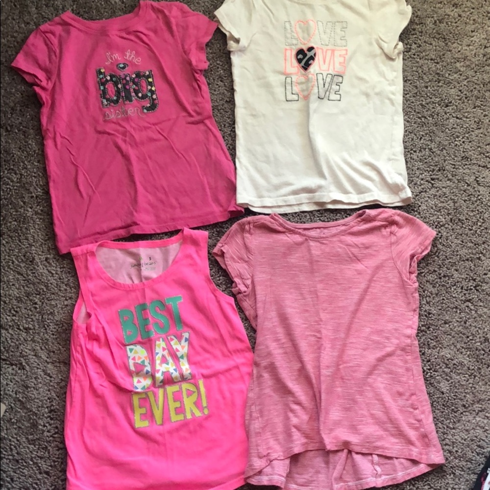 4 girls sz 5 shirts